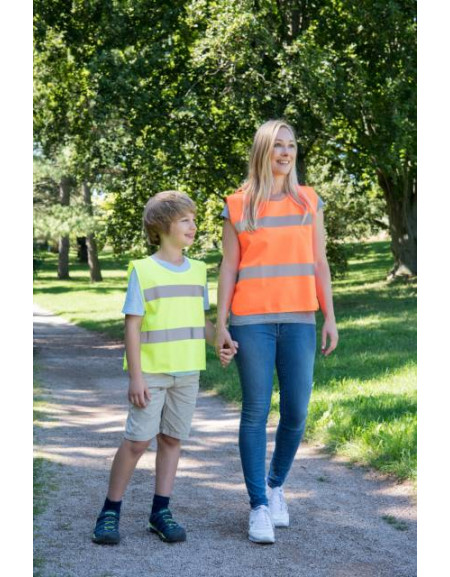 Poncho/vestă de lucru de înaltă vizibilitate